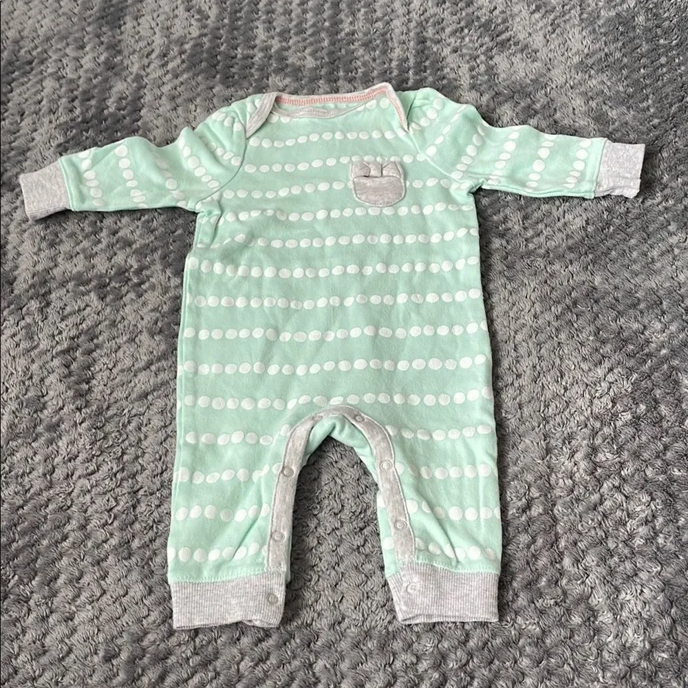 ❤️Carter's Baby Gap Onesie Pajamas Set with Floral and Polka Designs 0-3months